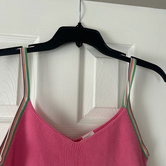 Old Navy Brand Pink Active Ribbed Patterned Tank Top Sz XL - Picture 2 of 6